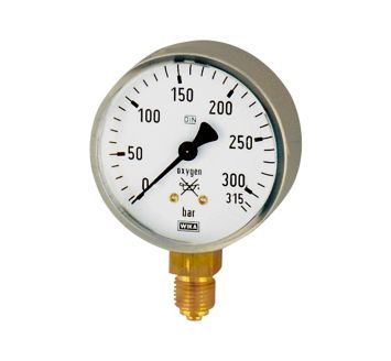 Manometer neutrale Gase, G 1/4 radial unten, 0 - 400 bar, Ø 63