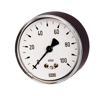 Kapselfedermanometer, G 1/4 hinten zentrisch, 0 - 40 mbar, Ø 63