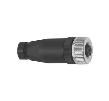 Anschlussstecker gerade, 4-polig, ohne Kabel