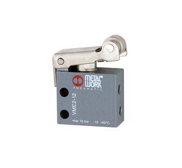 3/2-Wege-Miniaturventil, mechanisch, Rollenhebel, NC, M5 seitlich