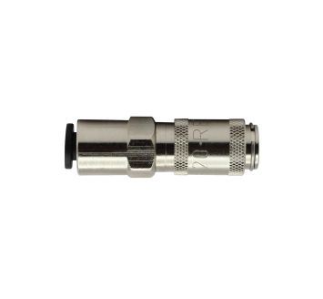 Schnellverschlusskupplung NW 2,7 MS vern., push-in Anschluss 4 mm