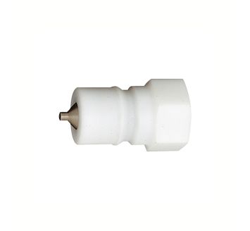 Verschlussnippel beidseitig absperrend, POM, G 1/8 IG, NW 4,3