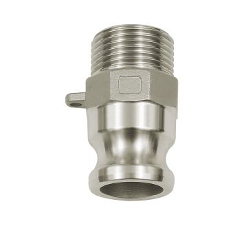 Kamlok-Schnellkupplungsstecker mit AG, Typ F, ES 1.4401, R 3/4