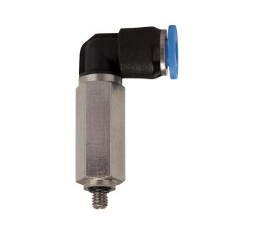 L-Steckverschraubung »Blaue Serie« mini, lang, drehbar, M3