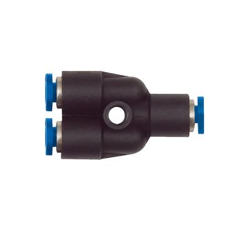 Y-Steckverbindung »Blaue Serie« mini, für Schlauch-Außen-Ø 4
