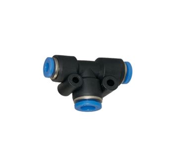 T-Steckverbindung »Blaue Serie«, reduzierend, Schlauch-Ø 2x6/1x4