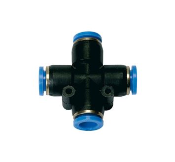 X-Steckverbindung »Blaue Serie«, für Schlauch-Außen-Ø 4 mm