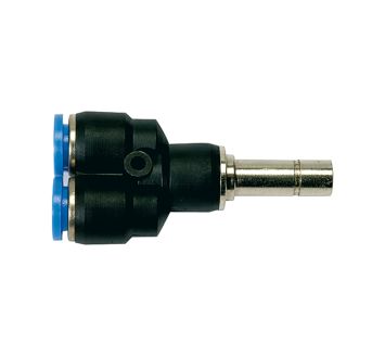 Y-Steckverbindung, Stecknippel »Blaue Serie«, Schl./Stecker-Ø 4