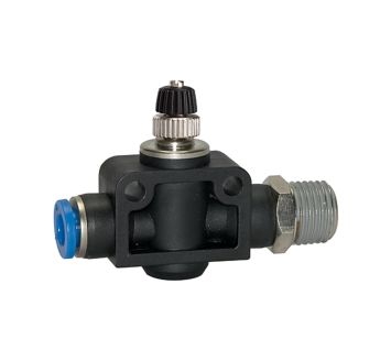Drosselrückschlagventil »Blaue Serie«, gerade, R 1/8 außen Ø 4mm
