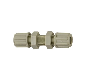 Gerade Schottverbindung, M10x1,0, für Schlauch 4/6 mm, SW 14, PP