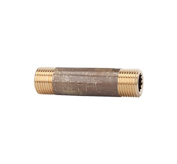 Rohrdoppelnippel, G 3/4, Länge 60 mm, Messing blank
