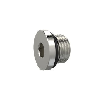 Verschlussschraube, Innensechskant 2,5 mm, M5, NBR O-Ring, MSN