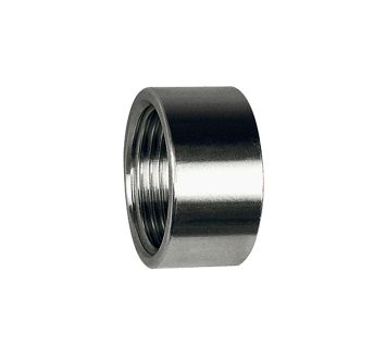 Muffe, rund, kurze Ausführung, G 1/8, Edelstahl 1.4408