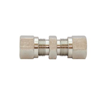 Gerade Verschraubung, Rohr-Außen-Ø 4 mm, SW 10, SW1 10, MS vern.