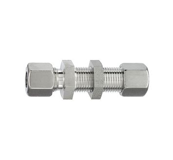 Gerade Schottverschraubung, Rohr-Außen-Ø 8 mm, Edelstahl 1.4571