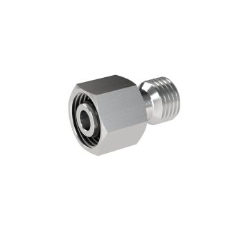 Reduzierung, Rohr-Außen-Ø Zapfen 8 mm, Muffen 6 mm, ES 1.4571