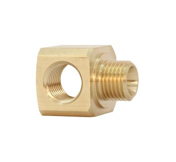 T-Einschraubverteiler, M5, SW 10, Messing