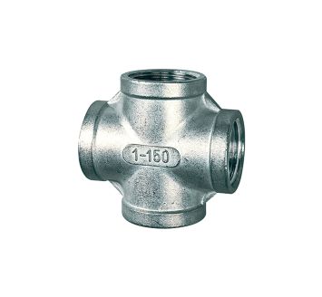 Kreuzverteiler, 4 x innen, Rp 1/8, Edelstahl 1.4408