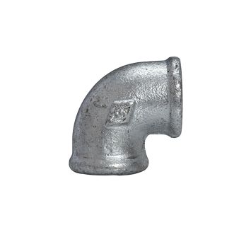 Winkel 90, 90°, IG/IG, Rp 3/4, schwarzer Temperguss feuerverz.