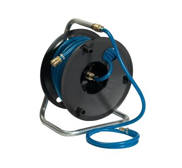 Druckluft-Schlauchtrommel, 20 m PVC-Schl. ø 12x6, Kupplung NW 7,2