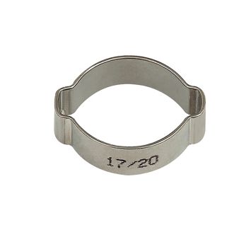 2-Ohr-Schl.klemme, Edelstahl (W4), 5 - 7 mm, 6,0 mm, VPE 10 Stk.