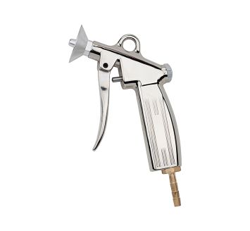 Blaspistole, Schutzschild, Alu-Druckguss vernickelt, Tülle LW 6