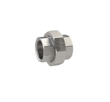 lös. Doppelgew.nippel, flachdicht., Rp 1/4, IG, SW 30, ES 1.4408