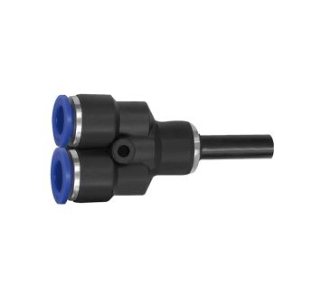 Y-Steckverbindung, Stecknippel 6 mm »Blaue Serie«, Schl.-Ø 4, KS