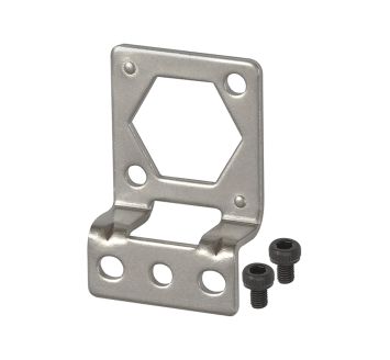 Befestigungswinkel aus Metall, senkrecht