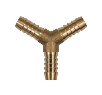 Y-Schlauchverbindungsstutzen, für Schlauch LW 6 mm, Messing