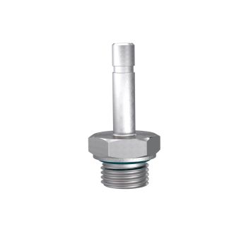Gewinde-Stecknippel, M5 a., Stecknippel 4 mm, ES 1.4404
