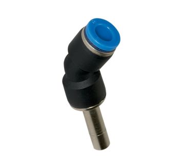 Steckverbindung 45°, Stecknippel 12 mm »Blaue Serie« Schlauch-Ø10