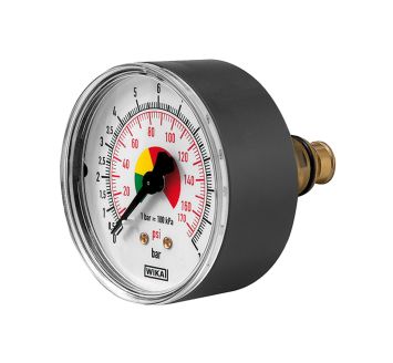 Manometer ø 63 mm, ungeeicht, G 1/4, Anschluss hinten