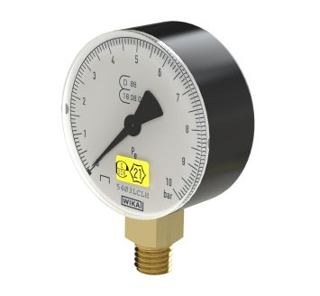 Manometer ø 63 mm, eichbar, G 1/4, Anschluss unten