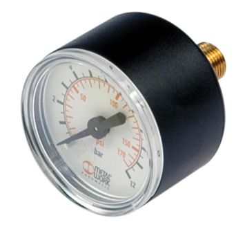 Manometer Metal Work, G 1/8 hinten, 0-12 bar, Ø40
