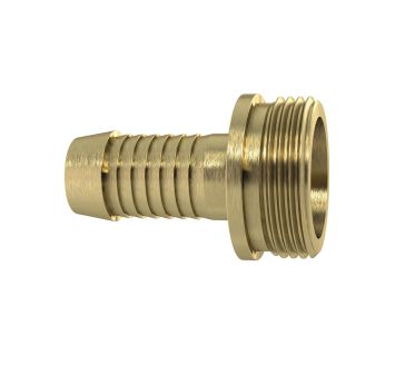 1/3 Schlauchverschr. G1/2x10, flachdicht.schwere Ausf. MS blank