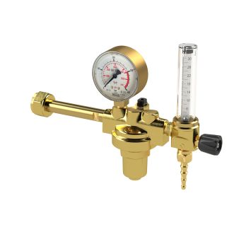 Flaschendruckminderer, 200 bar, Formiergas, Mengenm. 0-30 l/min