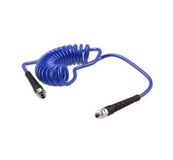 Spiralschl., Verschr., drehb., Knicksch., PU, G1/4, Ø8x5, 3,0m