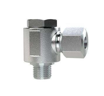 Schwenkbare Winkel-Verschraubung, M16x1,5 a., Rohr-Außen-Ø 12