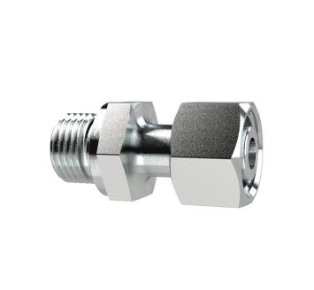 Einst.-Ger.-Einschraubvers., M10x1,0a., Rohr-AØ6mm, Stahl verz.
