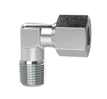 Winkel-Einschraubverschraubung, NPT 1/8 a., Rohr-Ø 6, Stahl verz.