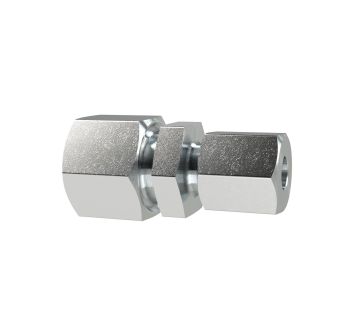 Gerade Reduzierverschraubung, Rohr-Außen-Ø 8/6 mm, Stahl verzinkt
