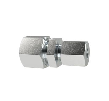 Gerade Reduzierverschraubung, Rohr-Außen-Ø 8/6 mm, Stahl verzinkt