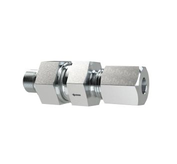 Rückschlagvent., G1/4a., Rohr-AØ 8mm, PN max. 250, Stahl verzinkt