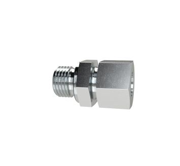 Gerade Einschraubverschraubung, M10 a., Rohr-Ø 6, Stahl verz.