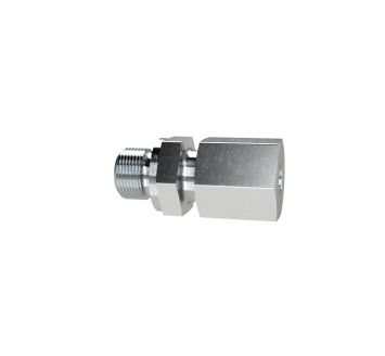 Gerade Einschraubverschraubung, M10 a., Rohr-Ø 6, Stahl verz.